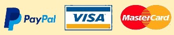 Paypal, Visa, Master Card Logo